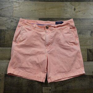 Vineyard Vines Island Shorts Men’s Size 32 Coral Pink 6.5” Inseam Cotton Stretch